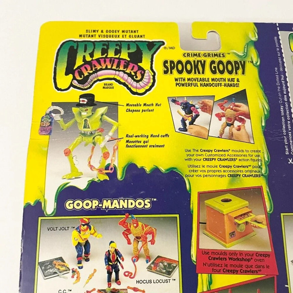 VTG 1994 Creepy Crawlers Spooky Goopy 5.5 Inch Action Figure Toymax Crime Grimes - Picture 11 of 16